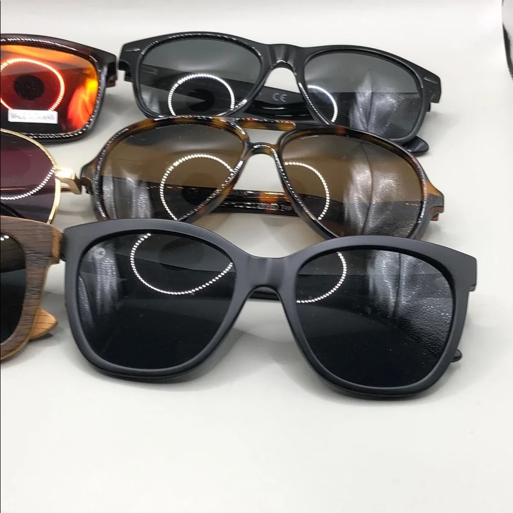 Bundle 6 classic square aviator pilot sunglasses various brands.